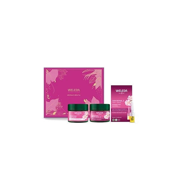 Levně Weleda Brightening Face Care Wild Rose & White Tea Set